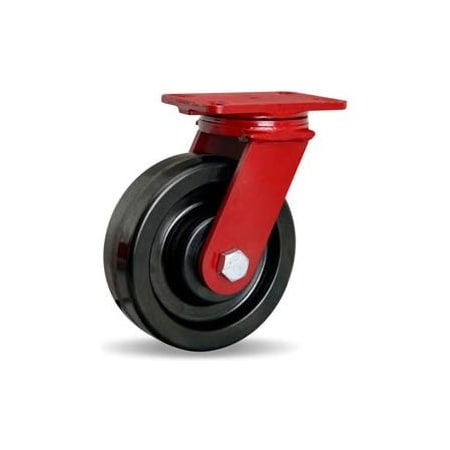 Hamilton Casters Hamilton ForgeMaster Swivel 8 x 2-1/2 Plastex Roller 2000 Lb. Caster S-FM-8PH